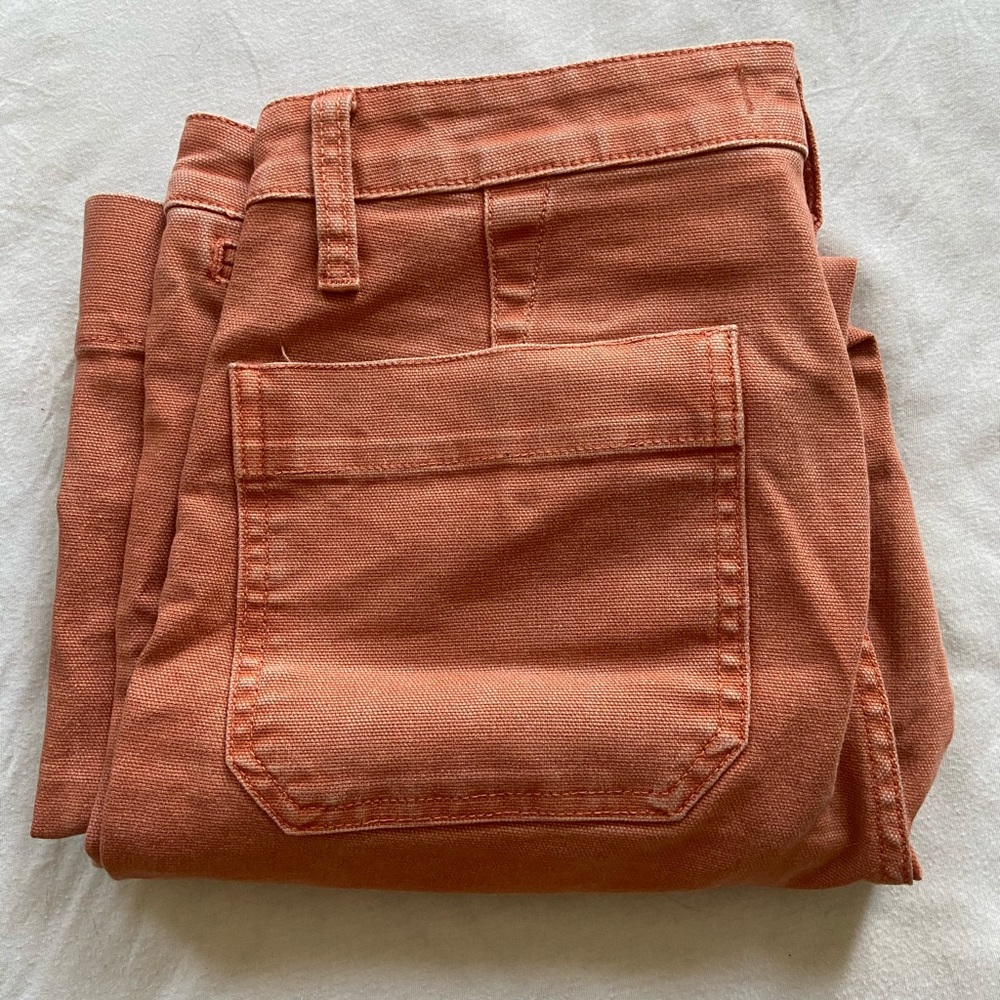 madewell slim Emmett wide leg pants
